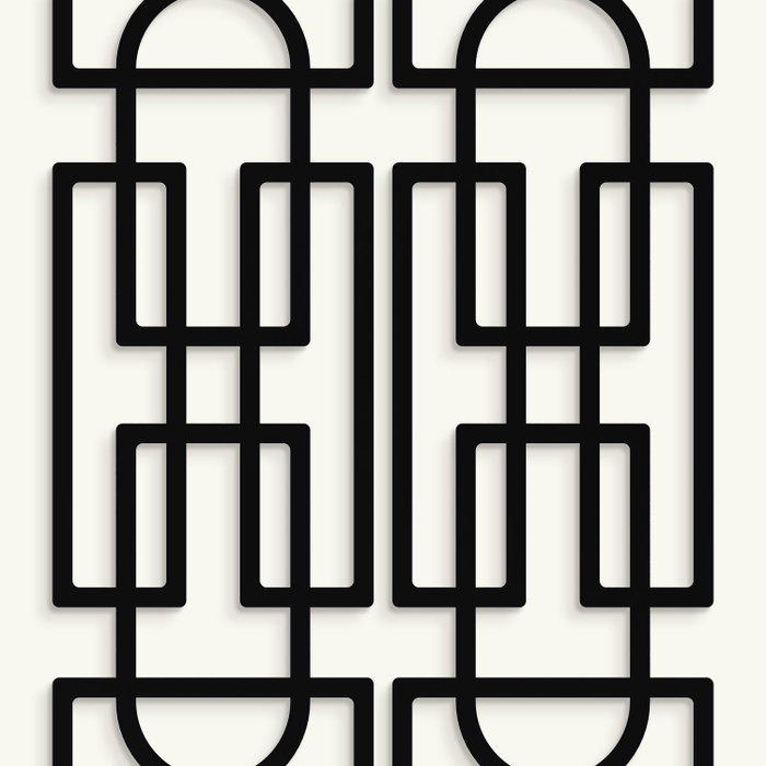 Wallity Echo Forms Juego de 2 Accesorios de Pared de Metal Negro